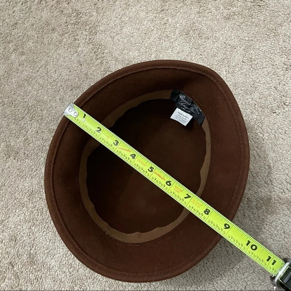 Brown Wool Hat Alessandra Bacci Firenze Made in Italy 100% wool - Picture 7 of 9